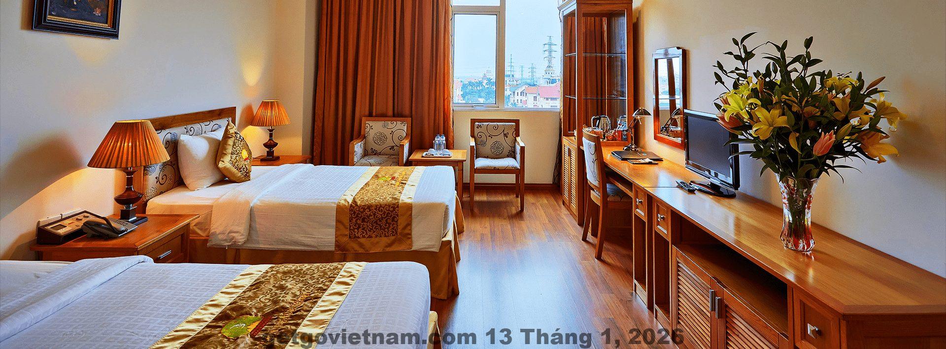 Bữa sáng tại khách sạn Hoàng Sơn Peace – Đơn giản nhưng đầy đủ.