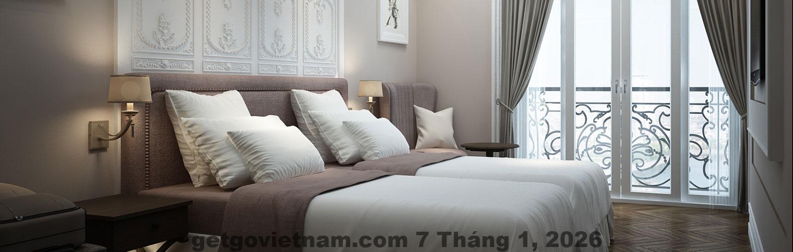 Hanoi Allure Hotel nhìn từ bên ngoài tại phố cổ Hà Nội