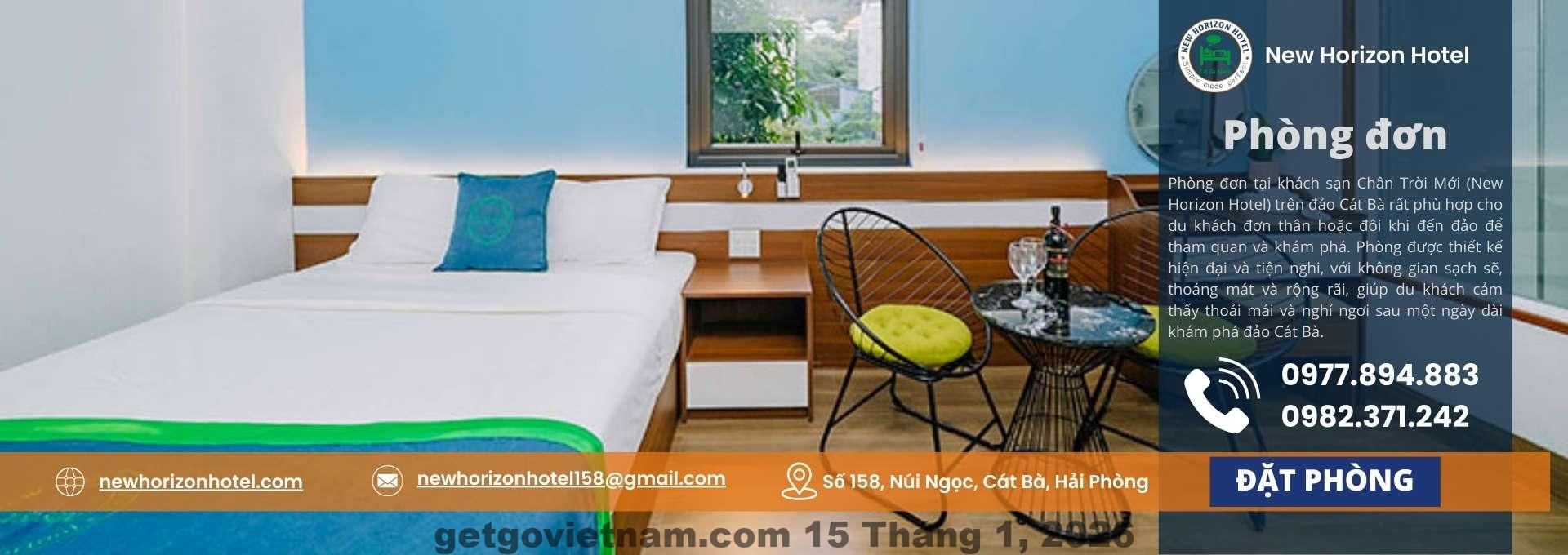 Khu vực lễ tân Hotel New Horizon với phong cách phục vụ lịch sự, chuyên nghiệp