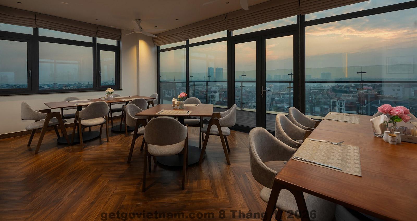 Các món ăn sáng phong phú, tươi ngon phục vụ tại khách sạn