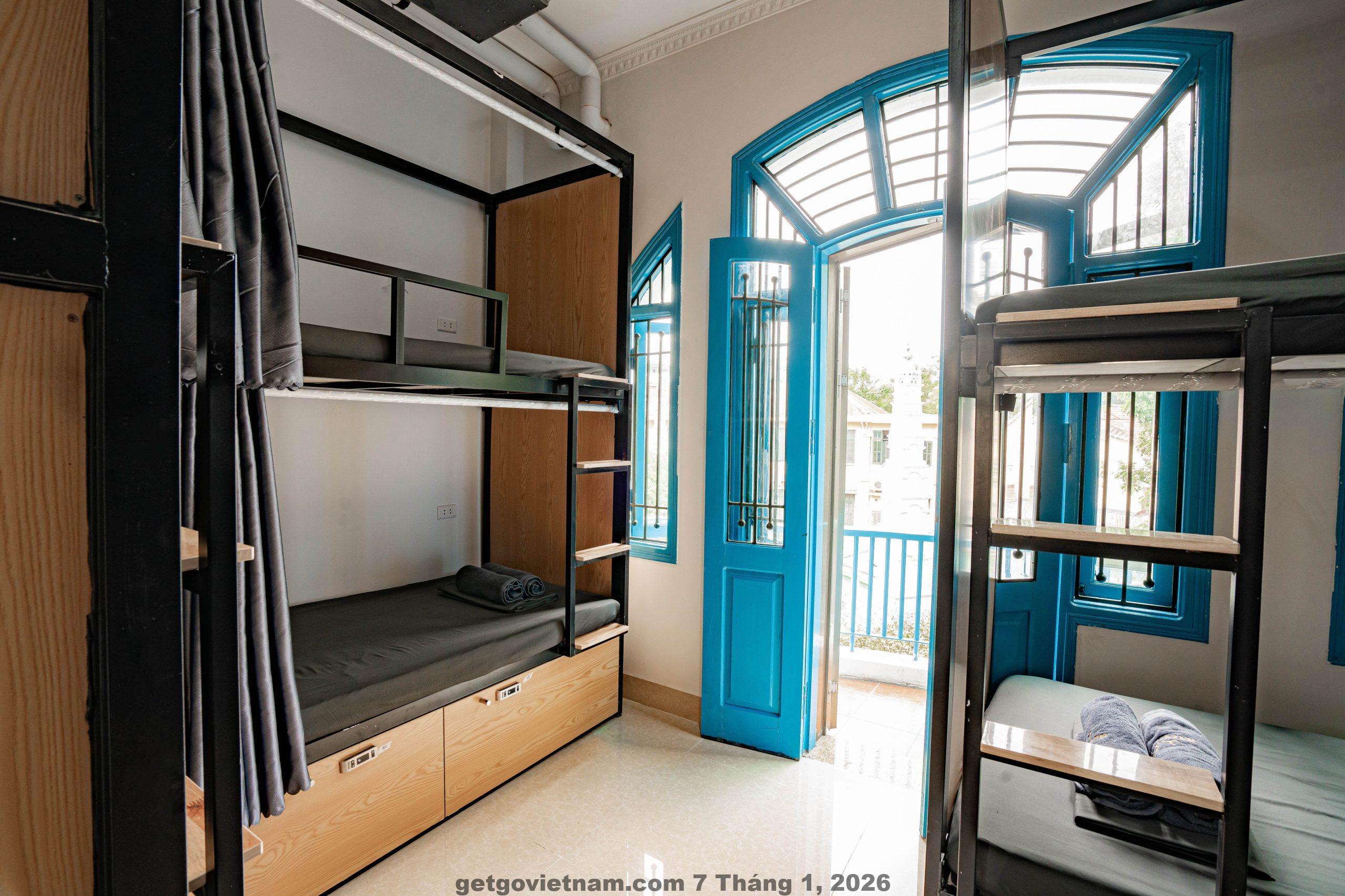 Giường dorm tại Quiri Hostel Hanoi