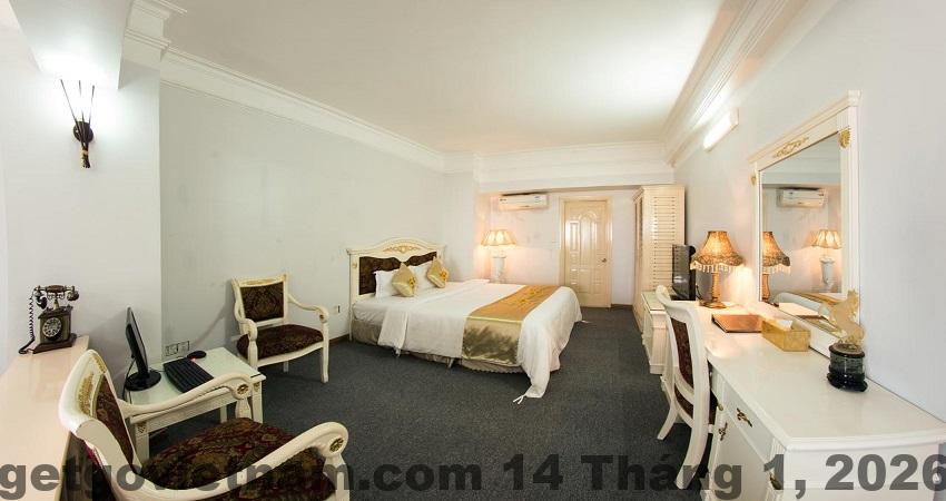 Khu vực lễ tân Hoang Long Hotel Hải Phòng với phong cách đơn giản