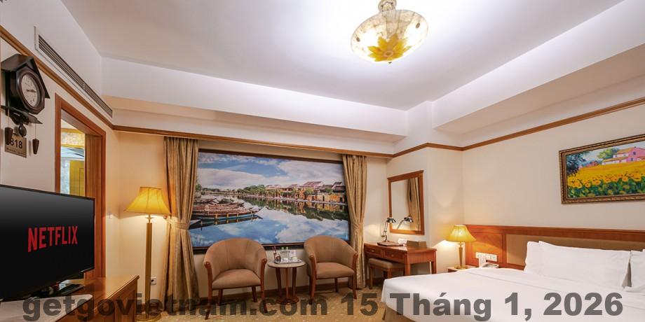 Phòng nghỉ Khách sạn Vĩnh Tuy với nội thất cơ bản, phong cách trung tính