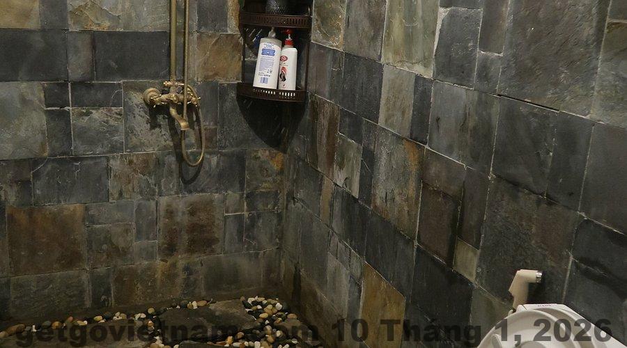 Không gian sinh hoạt chung và sân vườn tại Bống Bang Homestay