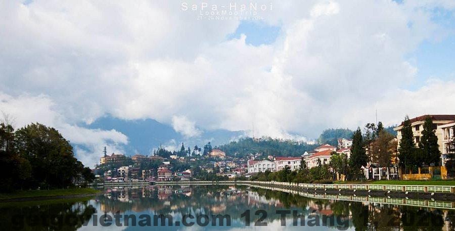 Khu vực lễ tân Khách Sạn Bảo Châu Sa Pa với nhân viên thân thiện