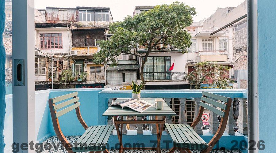 Góc nhìn khác của phòng nghỉ tại Hanoi Ancient Homestay
