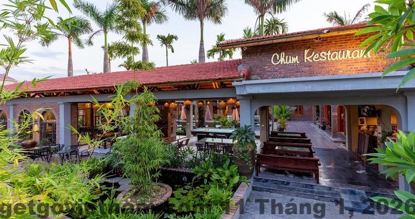 Khu vực ăn sáng tại Tam Coc Babylon Hotel với không gian thoáng đãng
