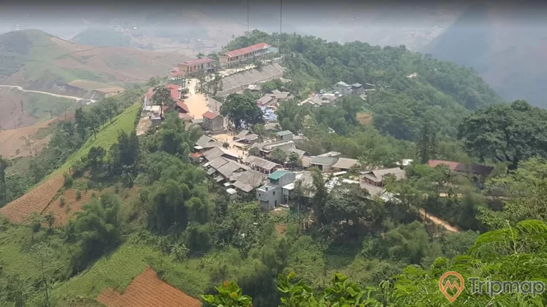 Khu vực chợ trung tâm Mèo Vạc gần Liên Cương Hotel