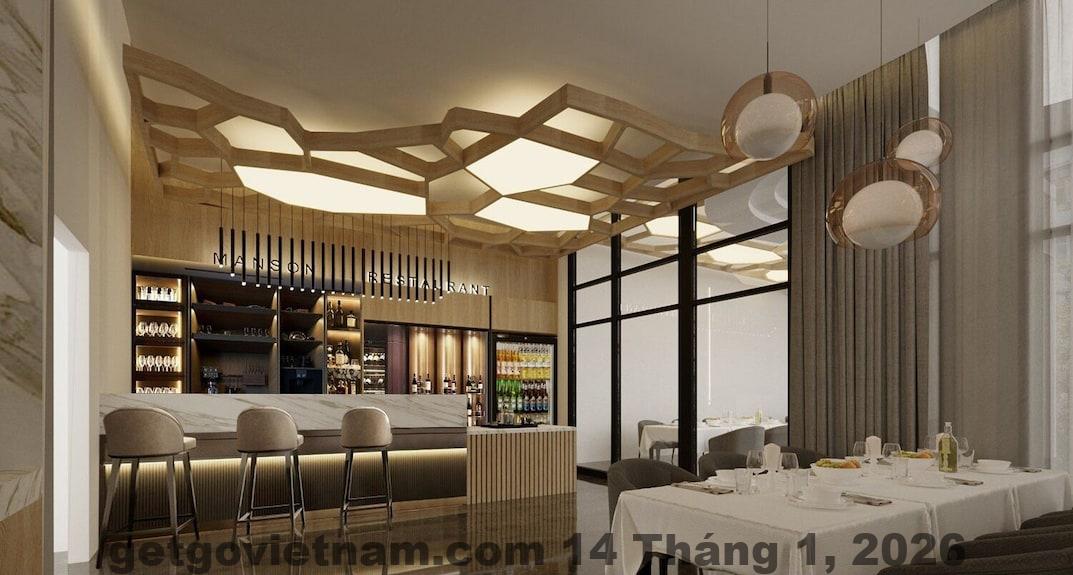 Phòng nghỉ tại GrandView Hotel & Residence với thiết kế hiện đại và không gian rộng