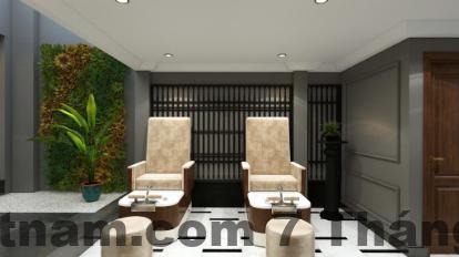 Khu vực ăn sáng tại La Selva Central Hotel với buffet nhỏ gọn