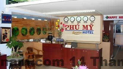 Phòng ốc khách sạn Phú Mỹ Hải Hotel với không gian rộng rãi và sạch sẽ