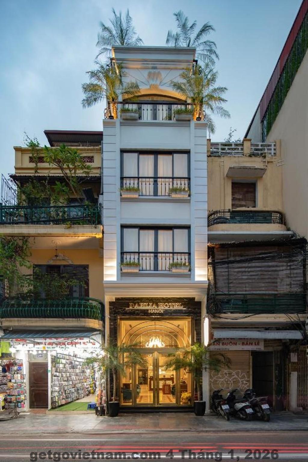 Phòng ngủ tại Dahlia Hotel Hanoi