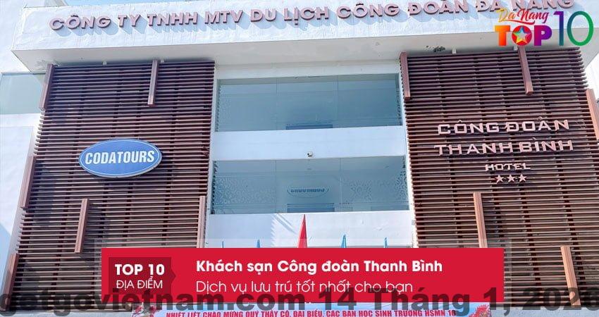 Khu vực ăn sáng đơn giản tại Khách sạn Công đoàn Thanh Bình Đà Nẵng