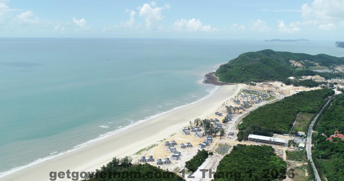 Vị trí Minh Châu Hotel Vân Đồn trên đảo Minh Châu yên tĩnh