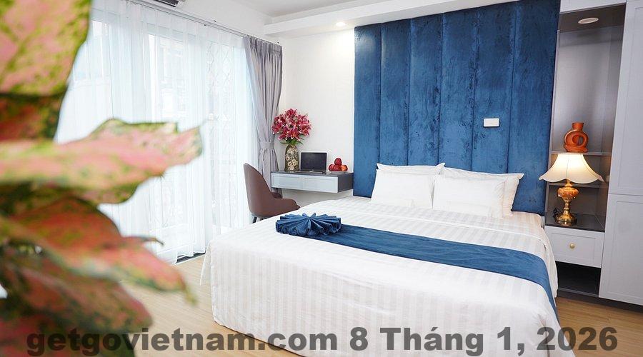 Phòng Deluxe tại Hanoi Sapphire Hotel diện tích vừa phải