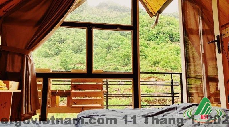 Khu vực trung tâm thị trấn Mộc Châu nơi Khách Sạn Nhiệt Đới tọa lạc