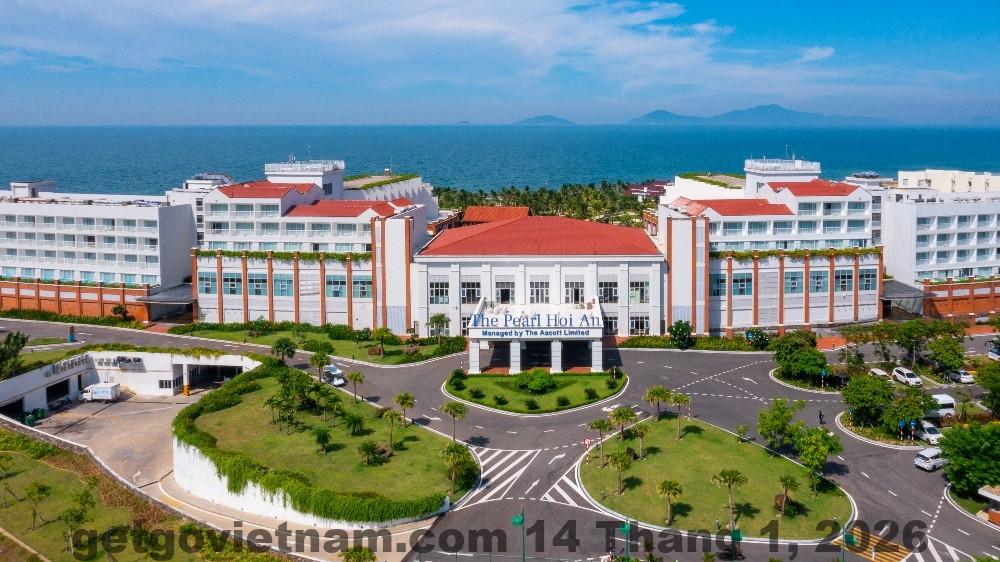 Khu vực trung tâm thành phố Lai Châu nhìn từ trên cao, thuận tiện di chuyển