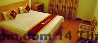 Khu vực lễ tân khách sạn MY VILLA HOTEL với phong cách phục vụ đơn giản, thân thiện