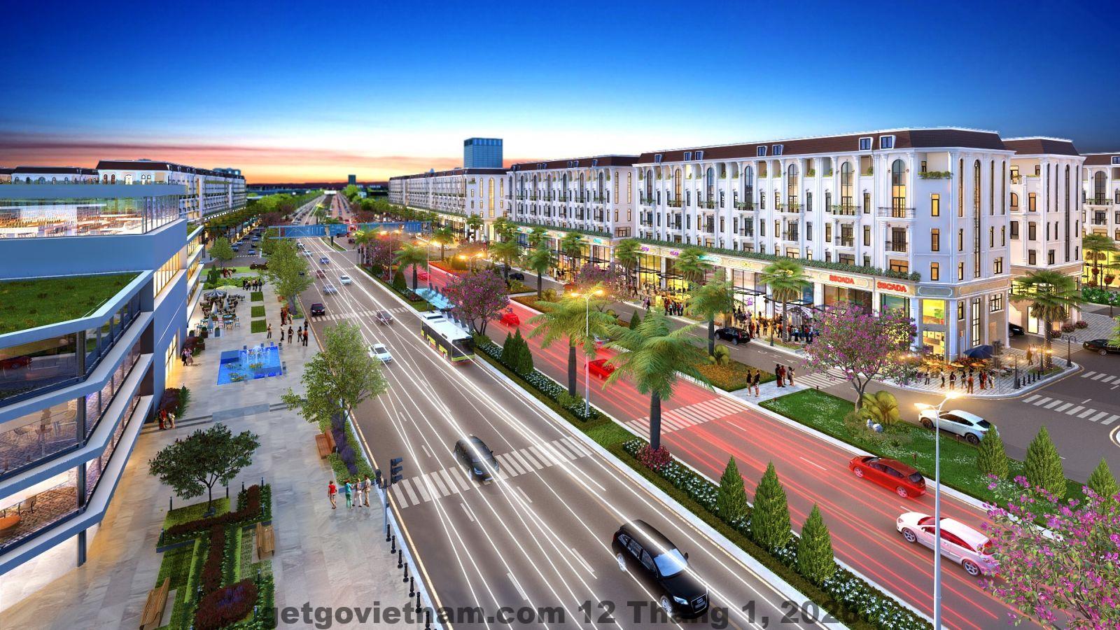 Toàn cảnh khu đô thị Him Lam Vạn Phúc Hà Đông nơi Lam Anh Hotel tọa lạc