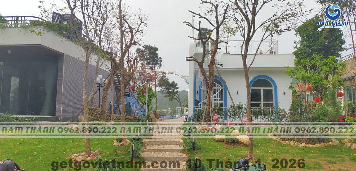 Areca Villa F316 Venus Resort by Flamingo Review 2026: Villa riêng tư cho nhóm đông 6 Khu tiện ích và nhà hàng trong quần thể Flamingo Đại Lải