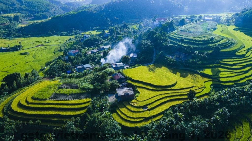 Khu vực trung tâm thị trấn Tiên Yên Quảng Ninh với hệ thống đường sá thuận tiện