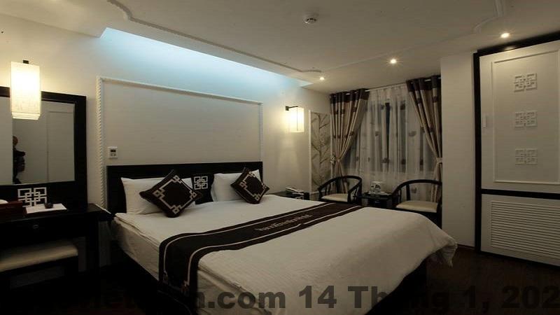 Khu vực buffet sáng tại Hanoi Emotion Hotel với các món cơ bản