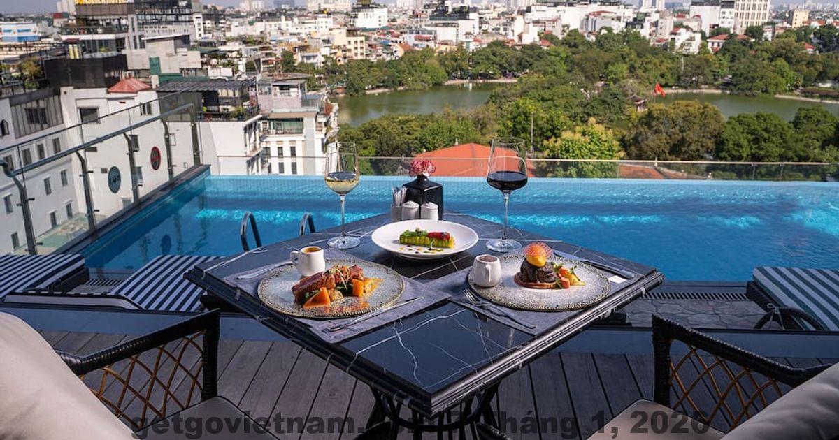 Tổng thể không gian The Oriental Jade Hotel nhìn từ trên cao