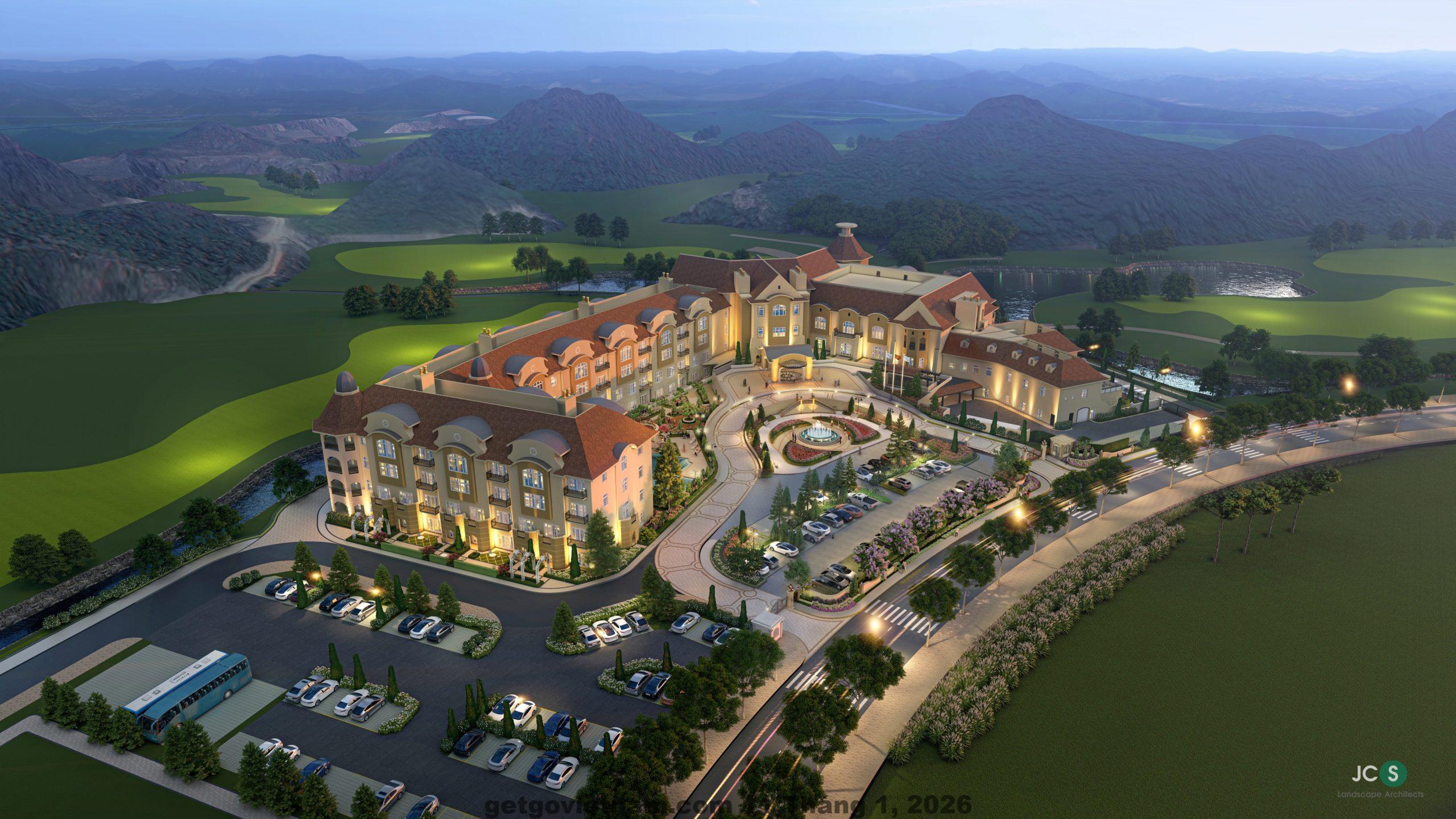 Toàn cảnh Khách sạn DTT Galaxy Hà Nam với kiến trúc hiện đại giữa trung tâm Kim Bảng