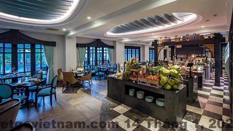 Bữa sáng tại Anio Boutique Hotel Hoian được chuẩn bị kỹ lưỡng với nhiều lựa chọn đa dạng.