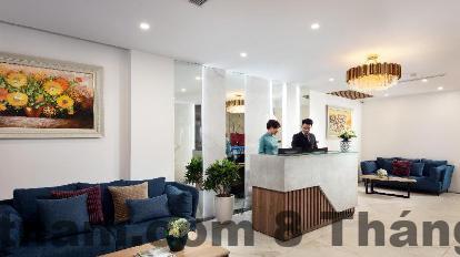 Không gian sinh hoạt chung Galaxy Hotel Apartment