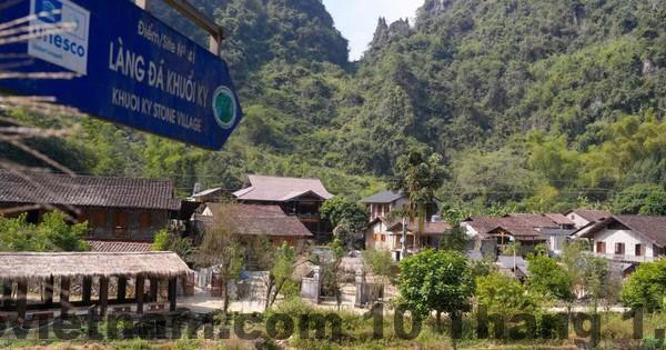 Làng đá Khuổi Ky về chiều – khung cảnh đặc trưng khi lưu trú tại Homestay A Sỹ