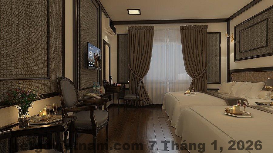 Khu vực lễ tân Alisa Hotel & Spa với nhân viên phục vụ thân thiện