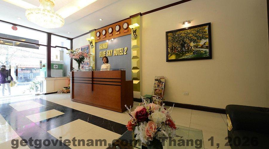 Phòng ngủ Starlight Hotel Hanoi với thiết kế đơn giản, diện tích vừa phải