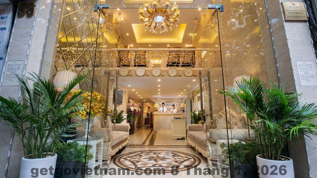 Không gian tổng thể Diamond Hotel Hà Nội thuộc phân khúc 3 sao