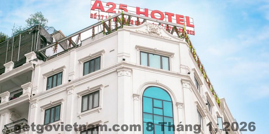Không gian chung tại A25 Hotel Hoàng Đạo Thúy 2, thiết kế đơn giản, ít tiện ích giải trí