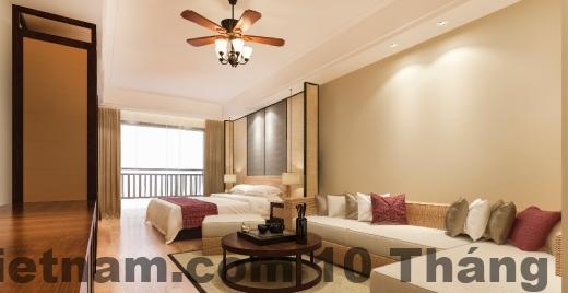 Không gian chung đơn giản, đúng mô hình căn hộ dịch vụ