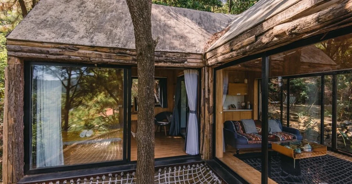 Khu vực Sóc Sơn nơi Nhung Bach House tọa lạc, gần trục QL2A và cách sân bay Nội Bài khoảng 10–15 phút