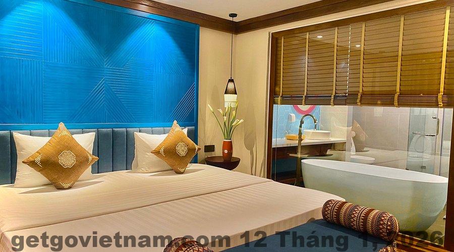 Khu vực nhà hàng và buffet sáng tại Hotel De Sapa