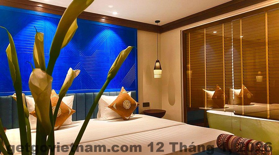 Phòng nghỉ tại Hotel De Sapa có diện tích rộng, thiết kế hiện đại, cửa sổ lớn đón ánh sáng tự nhiên