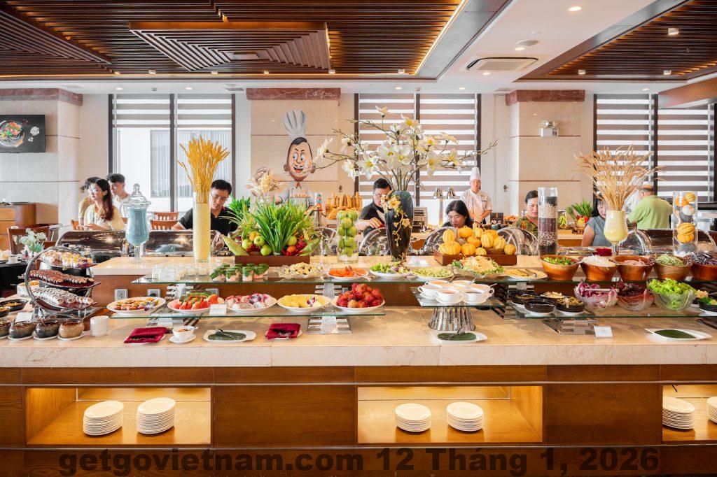 Không gian ăn sáng khách sạn quy mô nhỏ