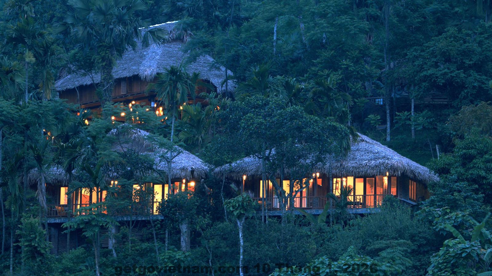 Không gian nghỉ dưỡng tại Pu Luong Home tương xứng với mức giá tầm trung