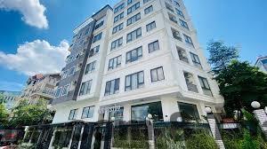 Không gian sinh hoạt chung đơn giản tại Fuji Hotel Cầu Giấy