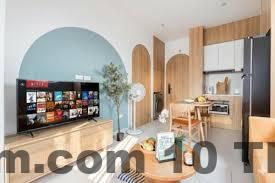 Khu vực lễ tân nhỏ gọn tại Label6 To Ngoc Van với phong cách thân thiện và gần gũi