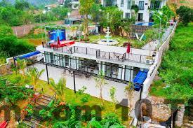 Bể bơi ngoài trời tại Lagom Village Đồng Đò giữa không gian thiên nhiên