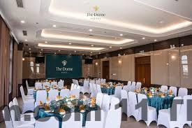 Không gian ăn sáng tại The Dome Hotel Hà Nam đơn giản, phục vụ các món cơ bản