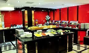 Khu vực buffet ăn sáng tại khách sạn New Star Halong