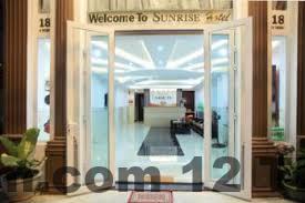 Buffet sáng tại Sunrise Hotel Vân Đồn với các món ăn Á