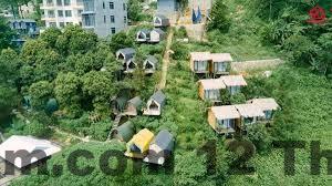 Không gian sinh hoạt chung tại Khách sạn Anh Đào Tam Đảo, phù hợp nhóm bạn và gia đình