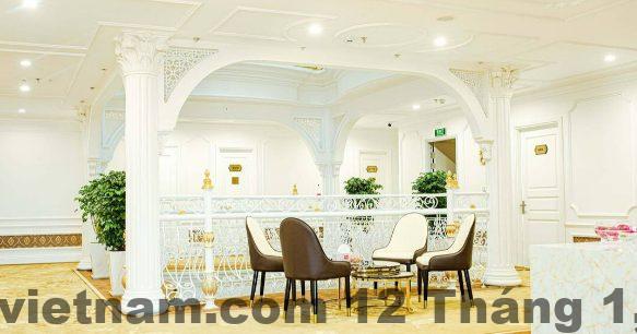 Vị trí Mạnh Quân Luxury Hotel trên bản đồ Google Maps, nằm ngay trục đường lớn Nguyễn Tất Thành, trung tâm TP. Vĩnh Yên