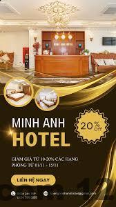 Phòng nghỉ Minh Anh Hotel Cao Bằng với nội thất hiện đại và gọn gàng